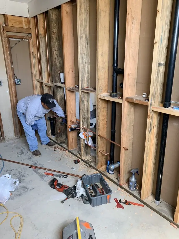 Commercial rough-in plumbing for Water Heater Replacement in Shady Grove